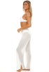 PULL ON PANT WITH SIDE SLIT - GOFRET